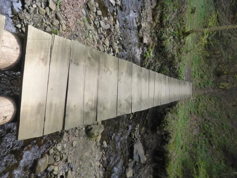 One of the more sturdy river crossings