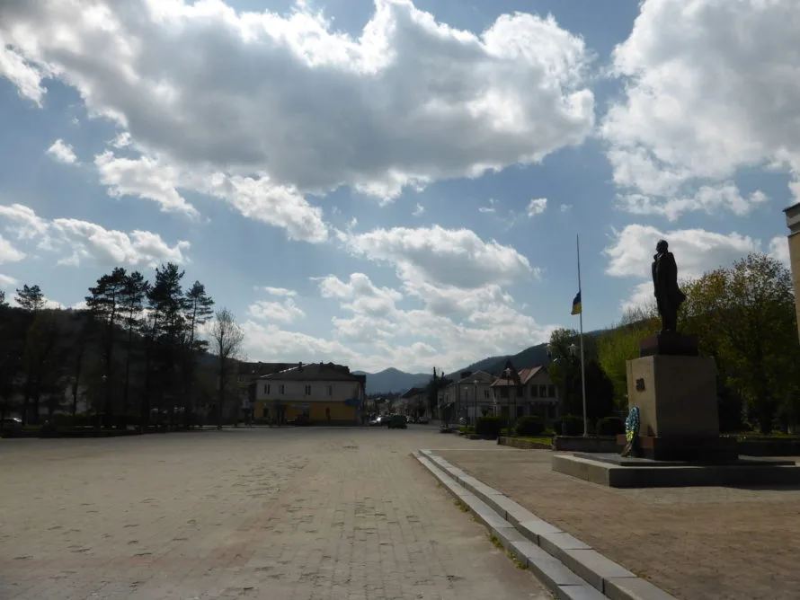 The main square where I had lunch