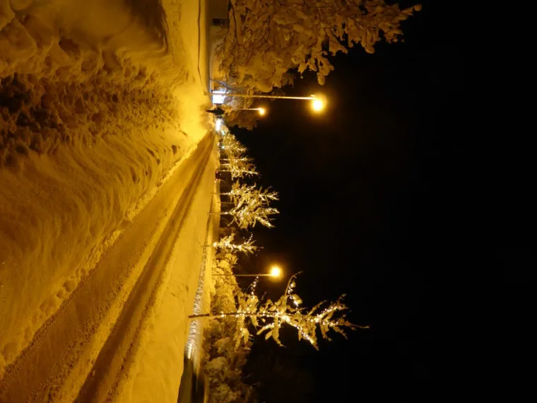 The road to the bus station
