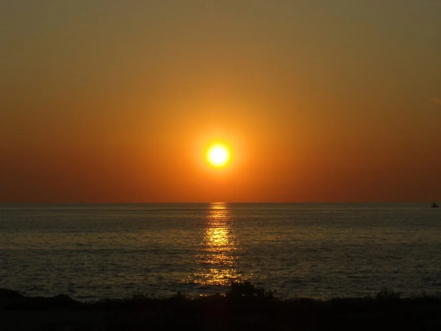 Paphos Sunset in Cyprus in October