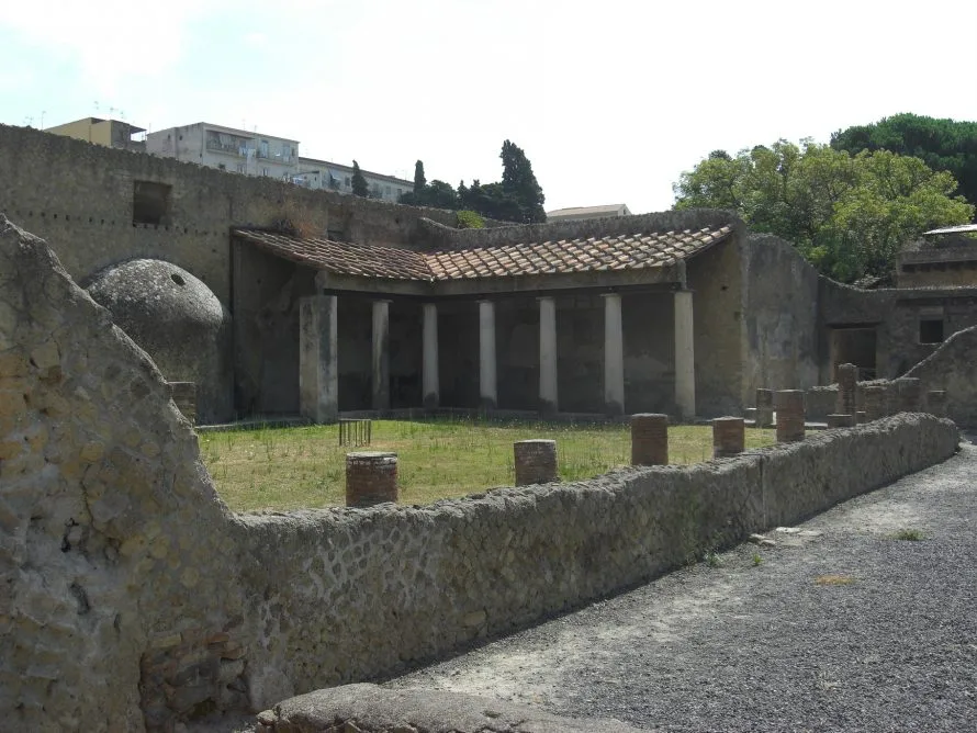 Remains of a courtyard