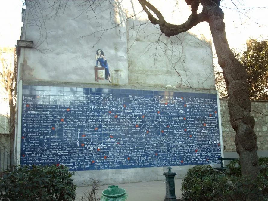 The 'Love Wall' with 'I love you' written in many languages
