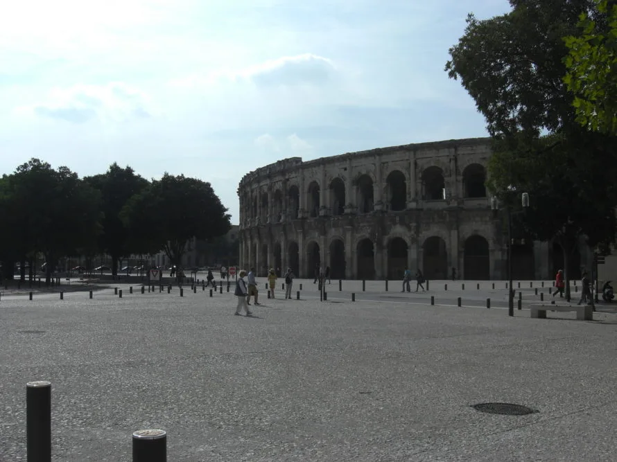 Outside the arena