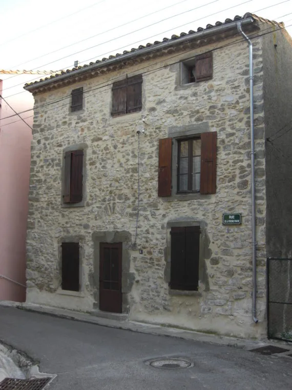 House in Paraza village in Languedoc-Roussillon