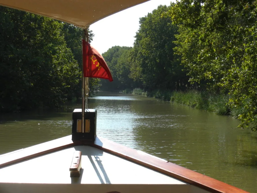 Occitan cross on boat