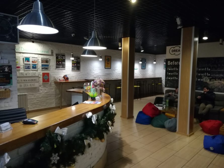 Reception / Lobby at the best hostel in Kiev