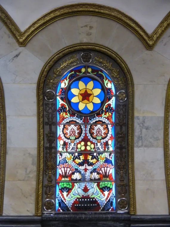 Stained glass artwork
